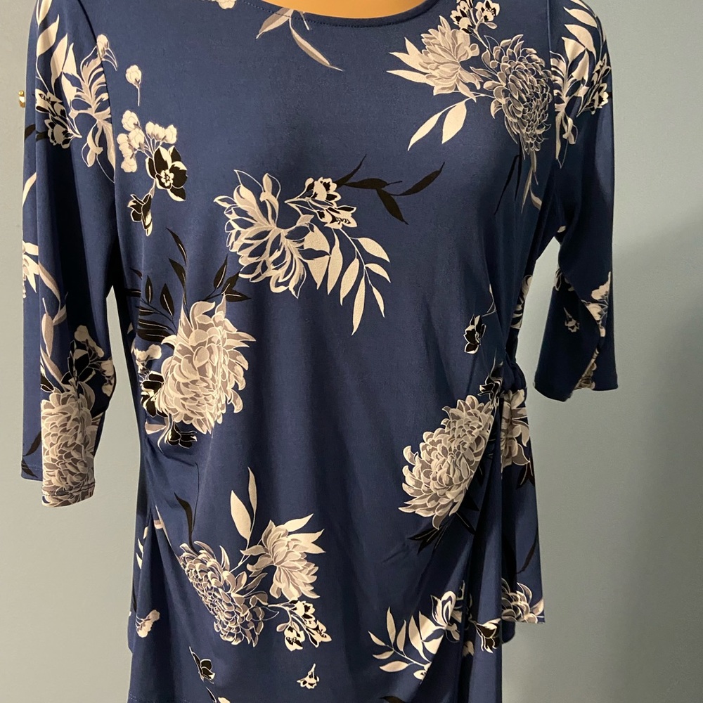 Tunic style side tie top